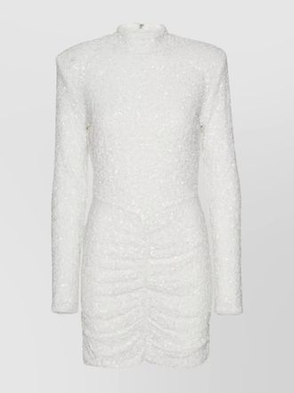 Rotate fitted high neck mini dress