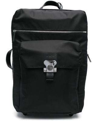 FPM Milano Butterfly luggage bag - unisex - ECONYL/Leather/Polyester - OS - Black