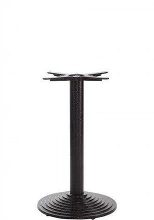 Netfurniture Black Cast Iron Round Step Table Base - Medium - Height - 720 mm