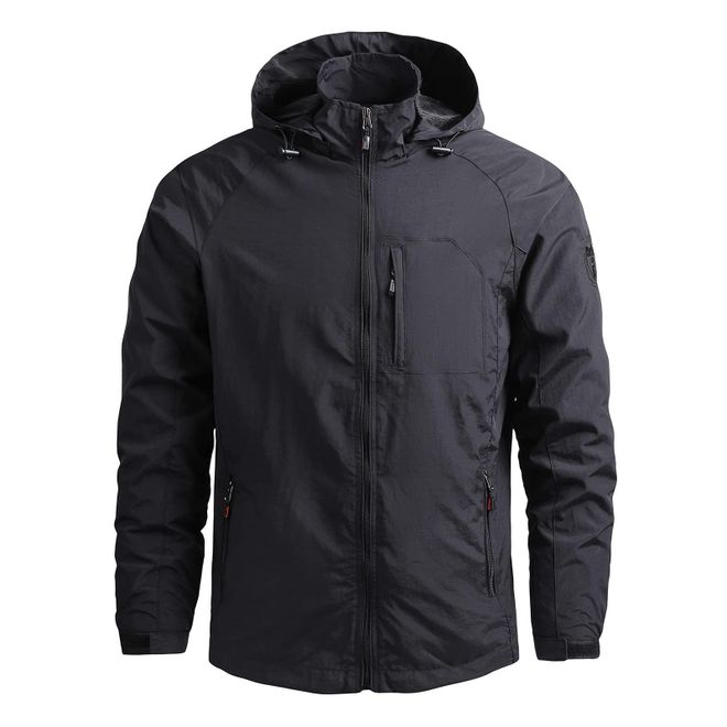 Regenjacke Herren Wasserdicht & Atmungsaktiv - Ultraleichter Faltbarer Windbreaker Mit Tasche Für Outdoor