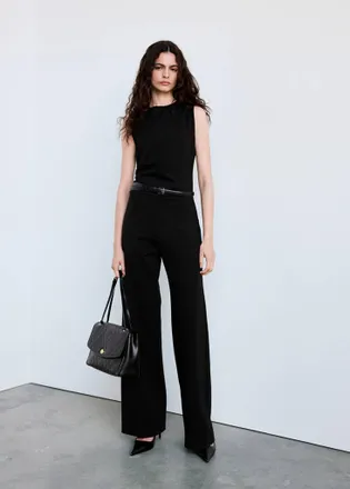 Mango Monospalla con cintura e dettagli arricciati nero - Donna - XXS - MANGO
