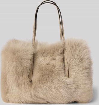 Abro Abro Handtasche mit langen Tragegriffen Modell NOELLE in Taupe, Größe 1