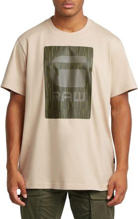 G-Star Burger Box Rain Loose Organic Cotton Graphic T-Shirt in Dk Brick at Nordstrom, Size Small