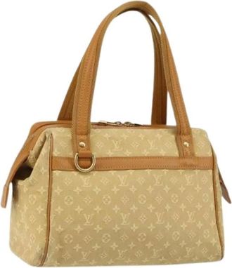 Louis Vuitton Pre-owned Handbags, female, Beige, Size: ONE SIZE Pre-owned Canvas Handbag