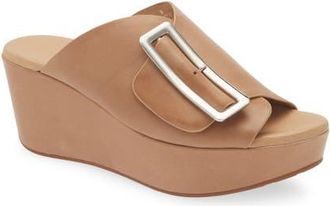 Chocolat Blu Yasha Platform Wedge Sandal in Sand Leather at Nordstrom, Size 6.5