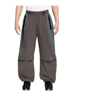 Nike Tech Dri-FIT Woven Colour-Block Oversized Trousers - male - Nike - Training Trousers & Tights - Gray - XL - Sport