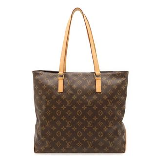 Louis Vuitton Brown Monogram Canvas Shoulder Bag Tote Bag (Pre-Owned)