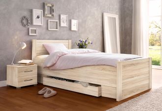 Priess Bett »Husum Schlafzimmer Jugendzimmer Rahmenbett« mit Komforthöhe verschiedene Ausführungen hochwertige Premium Qualität