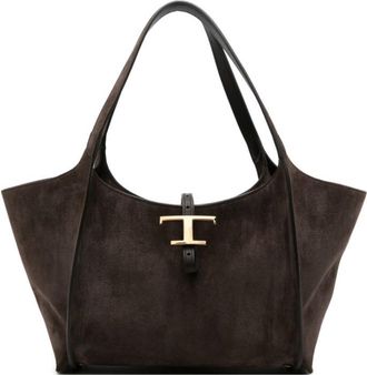 Tod's Dark Brown T-Timeless Small Tote