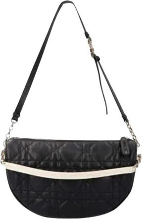 Dior Pre-owned Vibe Medium Hobo Bag - Dames - Vintage Schoudertas - Zwart - ONE Size - Leer - Vintage