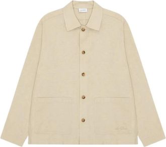 Les Deux Hamilton Overshirt - Heren - Jassen - Beige - Maat: XL Linnen