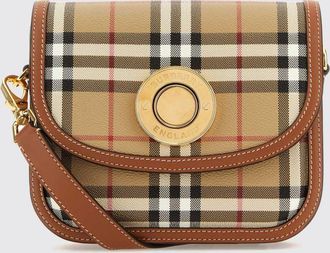 Burberry Elisabeth Vintage Check Cotton Mini Bag with Equestrian Knight Logo