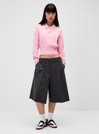 Twik Womens Double-pleated dress Bermuda short