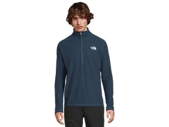 The North Face Textured Cap Rock 1/4 Zip Mens Clothing Shady Blue Heather : 2XL, Polyester