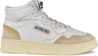 Autry Sneakers Midden Super Vintage Wit