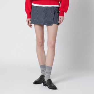 Miu Miu Mini skirt in blue tech check