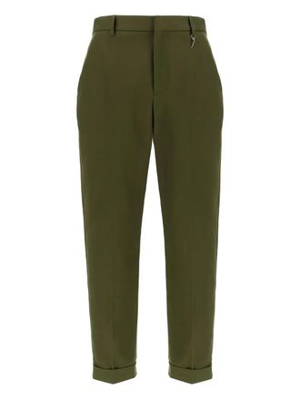 Roberto Cavalli Broek met cuffs - Groen