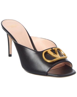 Valentino Vlogo Leather Sandal