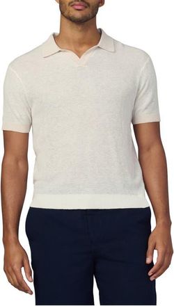 Joe's Club Cotton & Linen Polo in Papyrus at Nordstrom, Size X-Large