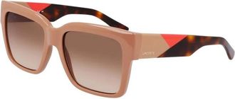 Lacoste Authentieke brillen met eersteklas service - Dames - Zonnebrillen - Beige - 55 MM - Accessoires