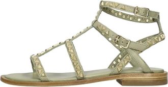 Ash Pandora Platte Sandalen - Dames - Sandalen - Groen - 41 EU - Leer - Schoenen