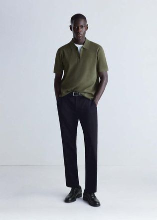 Mango POLOSHIRT MILLER kaki - Uomo - XXL - MANGO MAN
