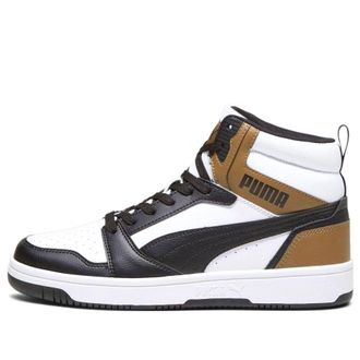 Puma Rebound V6 White Black Chocolate 392326-09