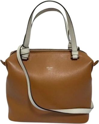 Celine Pre-owned Handbags, female, Brown, Size: ONE SIZE Pre-owned Vintage Leather Handbag