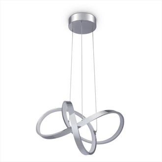 Paco Home Paco Home - Led Luminaria Suspensi&oacute;n Decoraci&oacute;n Sal&oacute;n Comedor Despacho Atemporal Moderna Tipo 3, Chrome - Wei&szlig; (de)