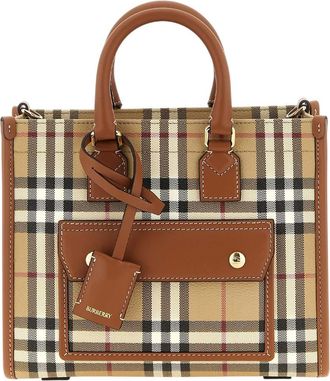 Burberry Beige Freya Mini Tote