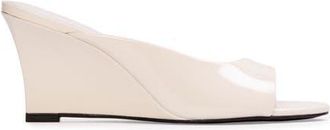 Black Suede Studio Arisha 70 Mule in Coconut Patent Leather at Nordstrom, Size 37.5