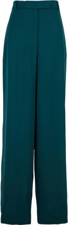 Dries Van Noten Blue Relaxed Flat Front Pants