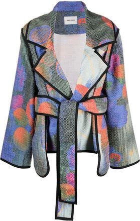 Henrik Vibskov Playa wool jacket - women - Wool - M/L - Blue