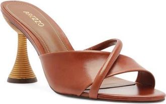 Arezzo Luca High Pointed Toe Slide Sandal in Burnt Wood at Nordstrom, Size 5.5