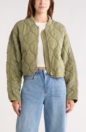 Blank NYC Quilted Bomber Jacket in Downtime at Nordstrom Rack, Size X-Small