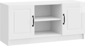 vidaXL Mueble De Tv Brillante 102 X 34,5 X 47 Cm Madera De Ingenier&iacute;a Vidaxl