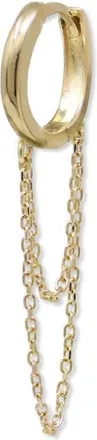 Anzie Classique Mini Chain Single Drop Earring in Yellow Gold at Nordstrom