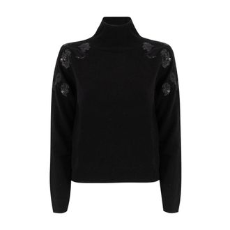 Ermanno Scervino Dames, Truien, Zwart, Maat: XS Wol