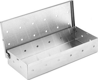 OEM Caja Ahumadora Universal - Ahumador Para Barbacoa - Ahumado Con Madera Para Un Sabor Ahumado - Apto Para Barbacoas De Gas, Carb&oacute;n Y El&eacute;ctricas - Acero
