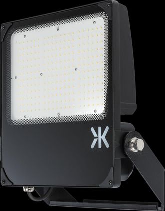 Netlighting Knightsbridge 230V IP66 IK08 High Lumen 200W Floodlight 4000K FLHL200 in Black