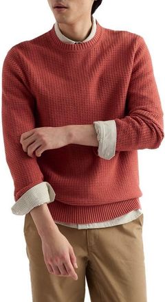 Seasalt Cornwall Mizzen Organic Cotton Crewneck Sweater in Dusty Copper at Nordstrom, Size Xx-Large