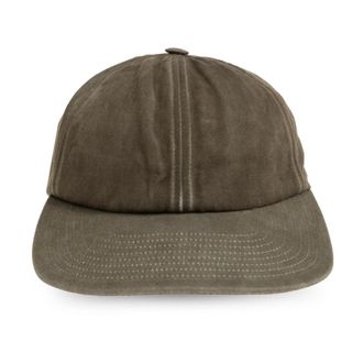 Maison Margiela Accessoires, unisex, Groen, ONE Size, Katoen, Four-stitch Logo Baseball Cap