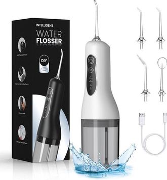 OEM Irrigador Dental - 4 Modos De Presi&oacute;n - 6 Boquillas - Dep&oacute;sito 300 Ml - Impermeable Ip X7 - Recargable Por Usb - Autonom&iacute;a 30 D&iacute;as