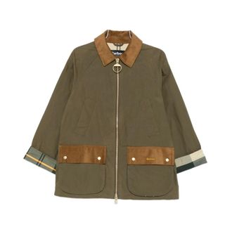 Barbour Corduroy-collar Jacket - female - Barbour - Light Jackets - Green - M - Jackets
