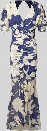 Lipsy Abendkleid mit Raffungen in Dunkelblau, Gr&ouml;&szlig;e 40