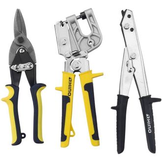 Rhino Rhino - Set di 3 utensili, kit 3 pezzi - Cesagliatore/Gripsettrice/crimpatrice - appositamente progettato per piastre - 5 anni di garanzia