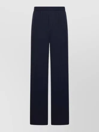 Giorgio Armani straight leg silk nylon trousers textured