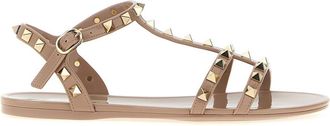 Valentino Garavani Pink Rockstud Sandals