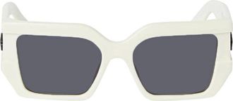 Off-white OERI148DOVER0107 Square Full Rim Sunglasses - White