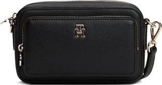 Tommy Hilfiger Borsa a spalla con logo - Nero